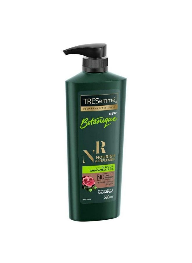 Tresemme Botanique Nourish & Replenish Shampoo 580 Ml With Olive & Camellia Oil For Frizz Control & Hair Growth Paraben Free Smoothens Dry Hair  - Image 5