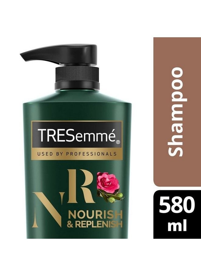 Tresemme Botanique Nourish & Replenish Shampoo 580 Ml With Olive & Camellia Oil For Frizz Control & Hair Growth Paraben Free Smoothens Dry Hair  - Image 2
