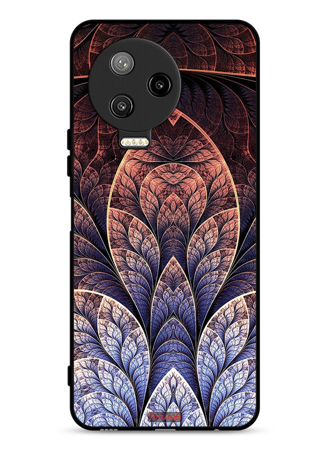 Tolwak Infinix Note 12 Pro 4G Protective Case Cover Floral Fractal Abstract - Image 1