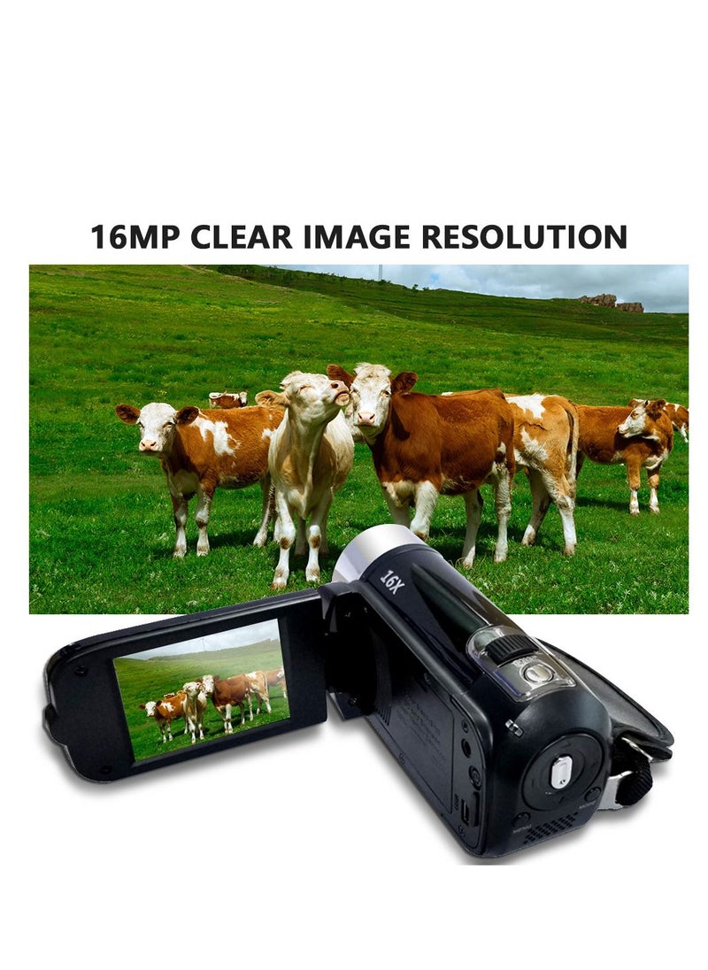 Generic - Portable 1080P High Definition Digital Video Camera DV Camcorder 16MP LCD Screen 16X Digital Zoom Built-in Battery - Image 1