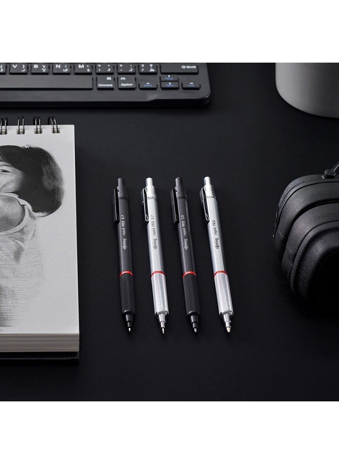 Rotring - rOtring Rapid Pro Mechanical Pencil, 0.5 mm, Matte Black Finish, Precision Writing and Sketching Instrument with Comfortable Grip - Image 1