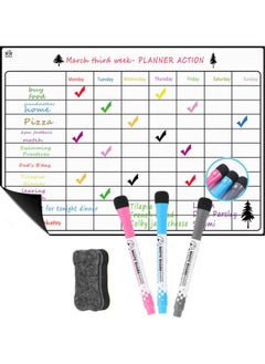 NIBEMINENT Magnetic Calendar Whiteboard White 