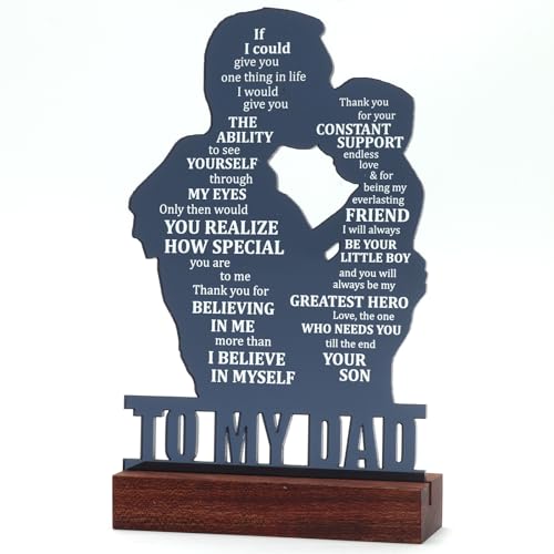 Heartfelt Gifting Christmas Gift for Dad Father, Dad Gifts for Fathers Day from Son, Birthday Gifts for Dad from Son, Fathers Day Sign Gifts for Dad from Son, Valentines Day Gift for Dad - Image 1