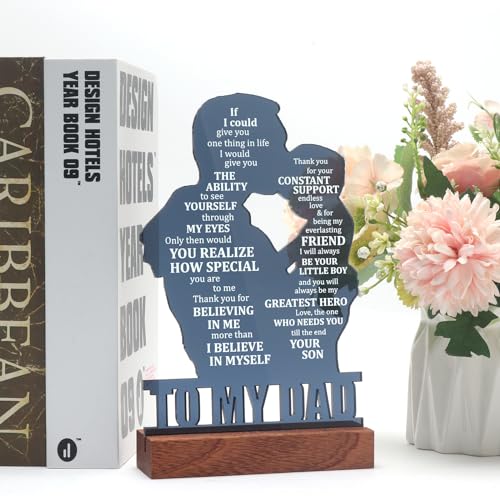 Heartfelt Gifting Christmas Gift for Dad Father, Dad Gifts for Fathers Day from Son, Birthday Gifts for Dad from Son, Fathers Day Sign Gifts for Dad from Son, Valentines Day Gift for Dad - Image 5