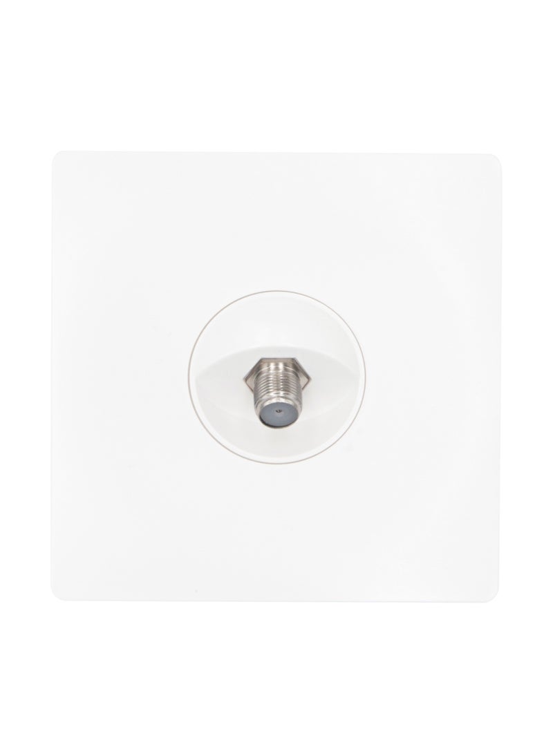 1 GANG SATELLITE SOCKET  WHITE