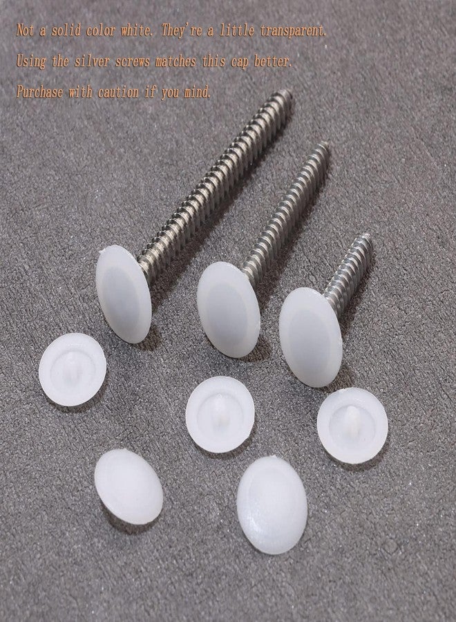Mini Skater Screw Caps, Plastic Self Tapping Screw Hole Caps, Covers for 7mm Diameter, Flat Phillips Screw Caps, Furniture Fittings, White, Pack of 200 - Image 4