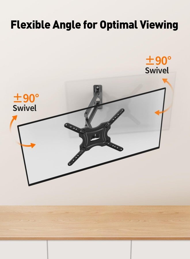 HCOIW Full Motion TV Wall Mount, Universal Fit for 26-55 Inch TVs, Up to 77 lbs, Tilt Extension with Articulating Arms, TV Bracket Wall Mount, Bracket with VESA 400x400mm - Image 4