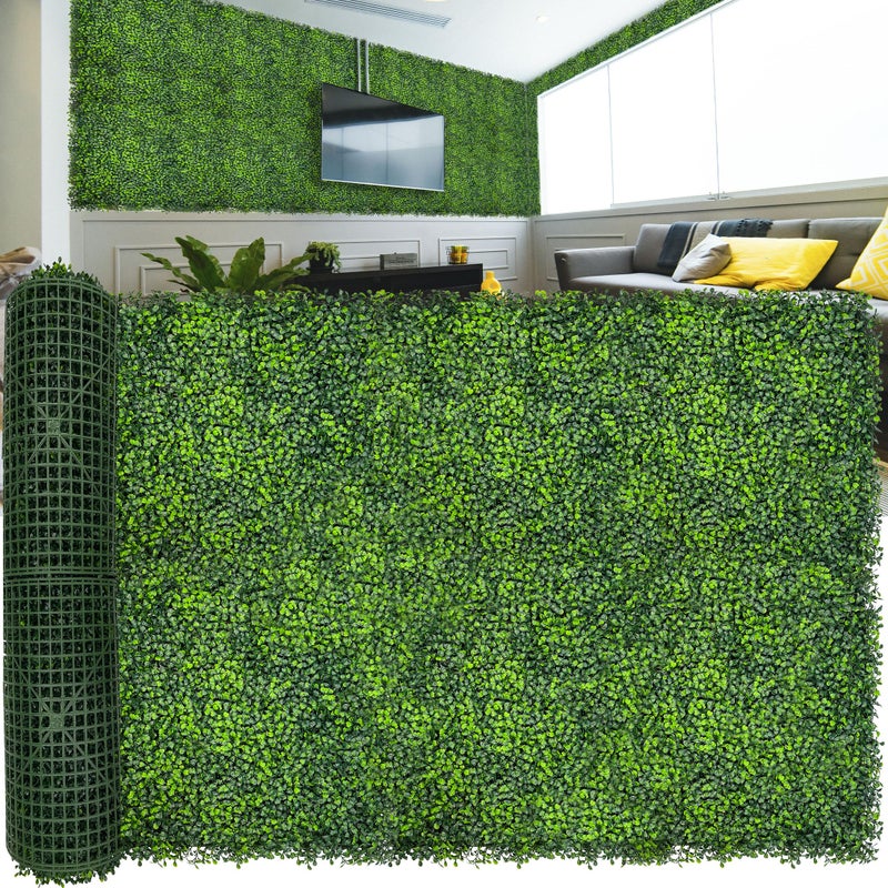 DOPGIB Artificial Ivy Privacy Fence Screen: 120"x 40" (33.5 SQFT) UV-Anti Faux Boxwood Roll Grass Wall Panels for Patio Balcony Privacy, Garden, Backyard Greenery Wall Backdrop Decor - Image 1