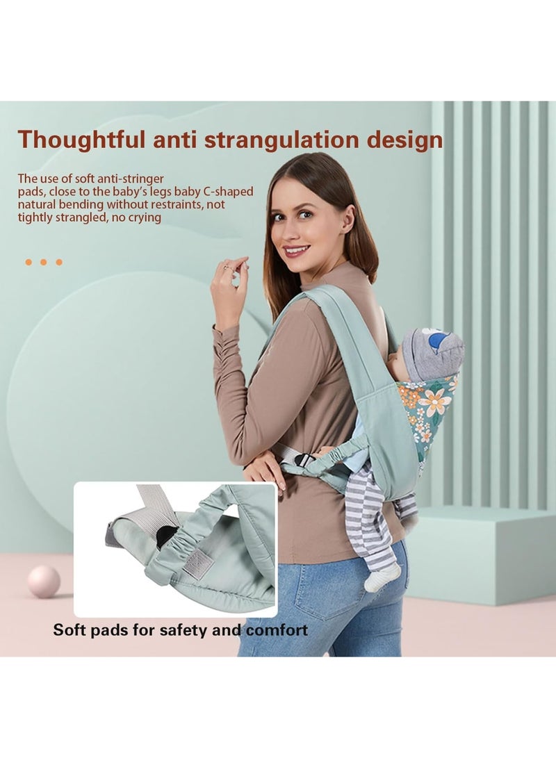Zikra Baby Carrier - Adjustable Lightweight Breathable Carrier, Infant Hip Seat for Toddler, Nursing Portable Wrap for Newborn to Toddler (7-45 Lbs) - Image 5