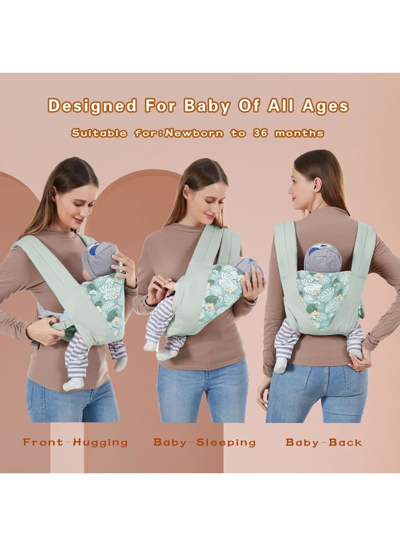 Zikra Baby Carrier - Adjustable Lightweight Breathable Carrier, Infant Hip Seat for Toddler, Nursing Portable Wrap for Newborn to Toddler (7-45 Lbs) - Image 3
