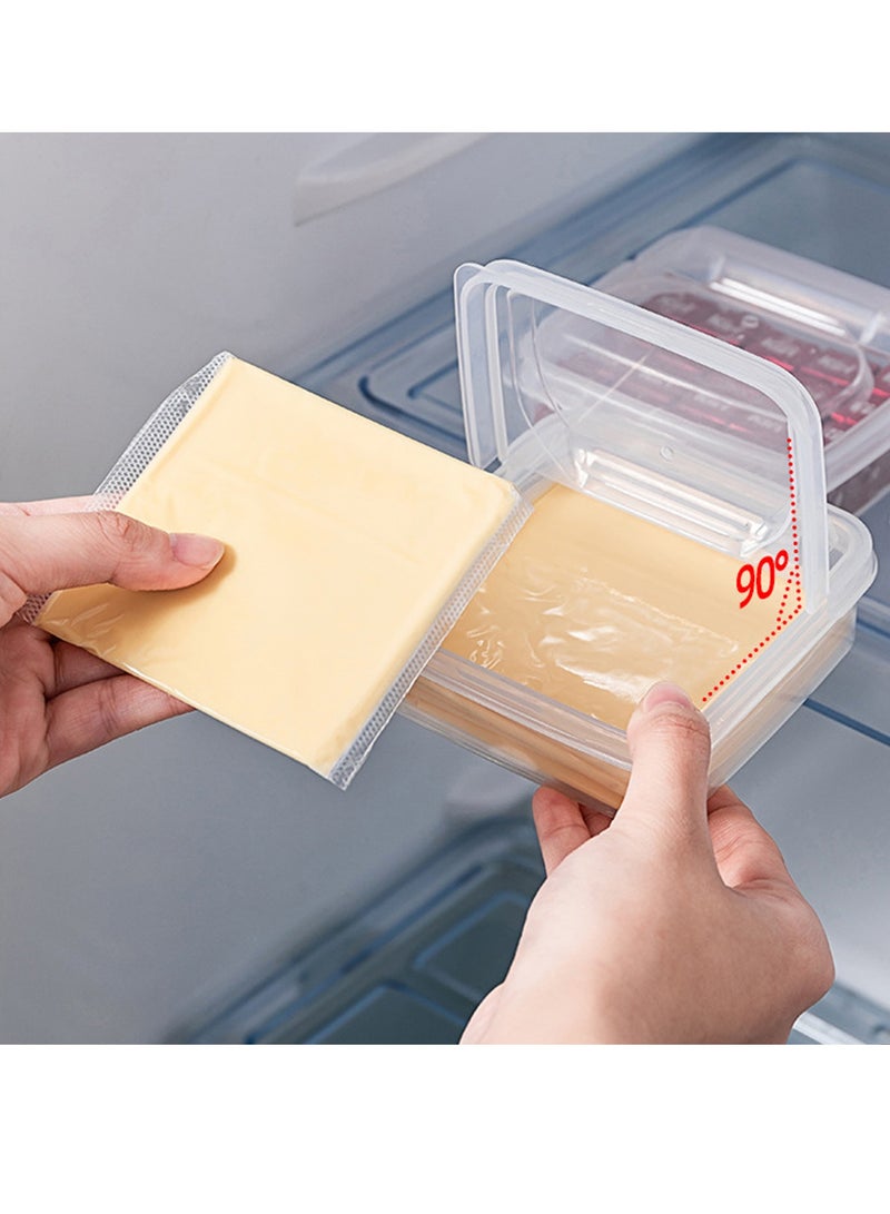 2PCS Cheese Container for Fridge Sliced Cheese Container with Lids - Image 2
