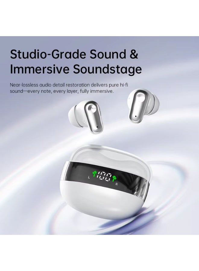 MINI550-Wireless headphones in-ear high-fidelity stereo headphones with noise cancellation feature and LED display mini headphones - Image 4