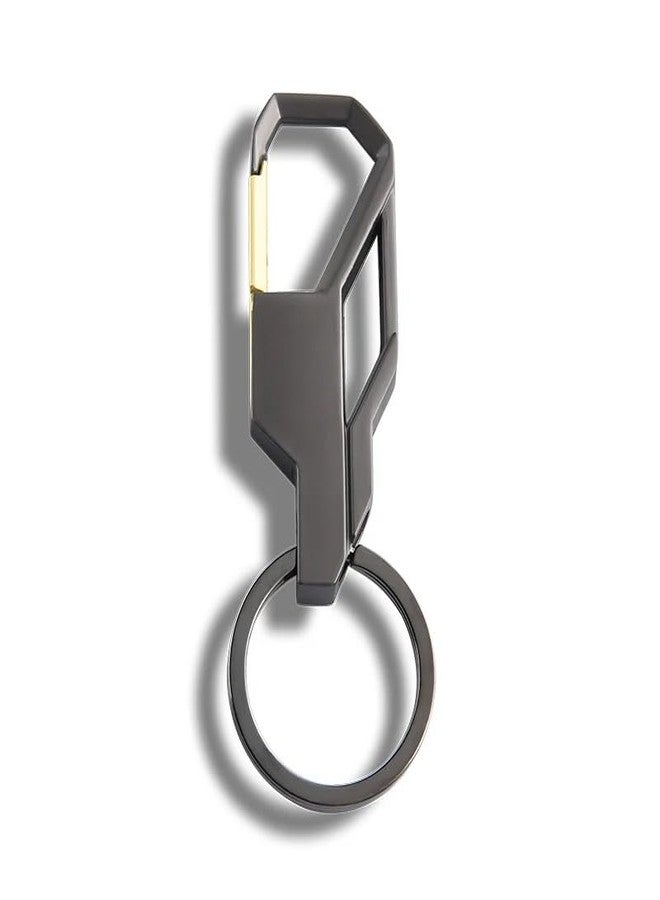 mohaa Versatile Metal Keychain Hook Clip - Ideal for Car, Purse, and Keys - Heavy Duty Snap Hook - Gold Stormproof Stainless Steel Keychain with Laser Cut Design - Image 5