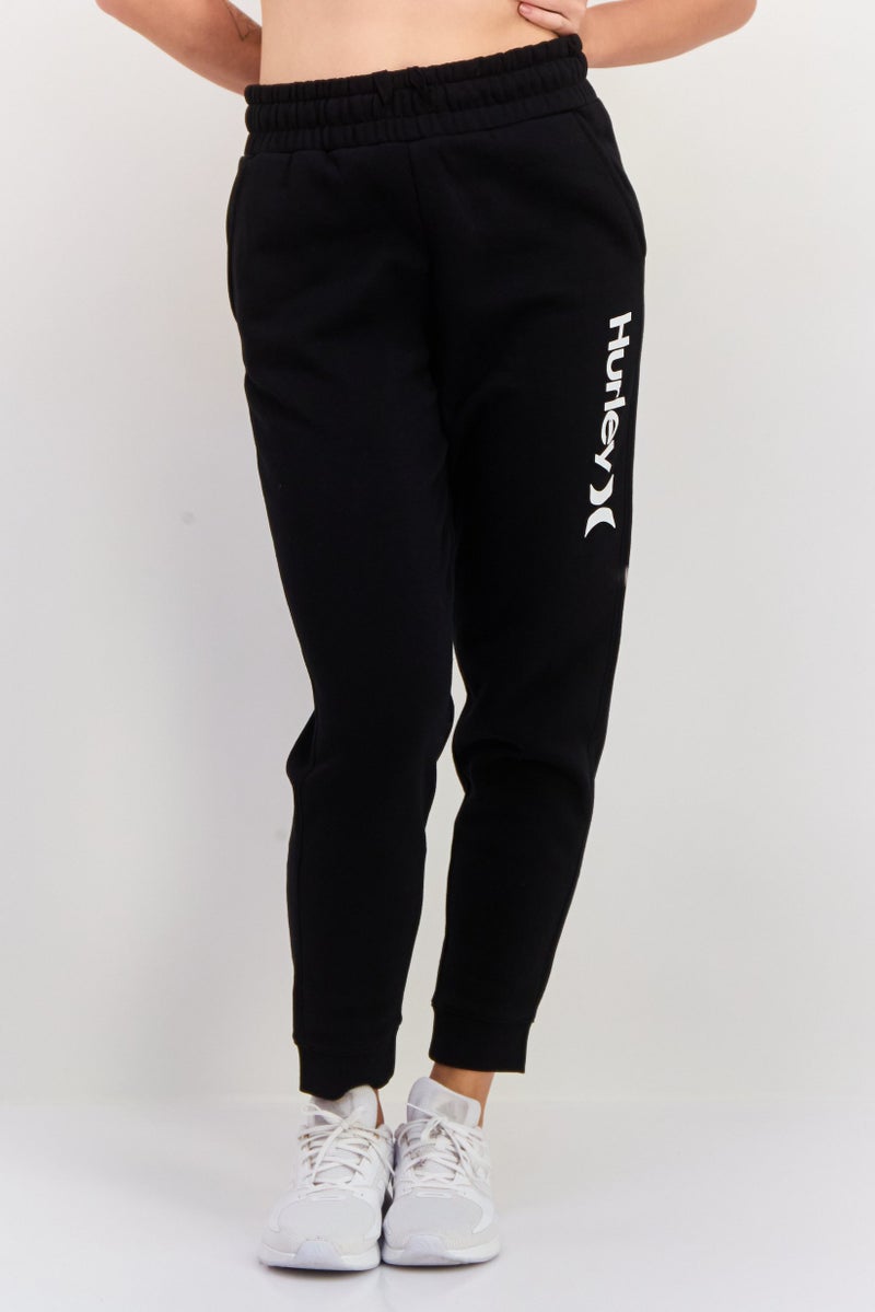 Hurley Women Sportswear Fit Training Jogger Pants, Black  - Image 1