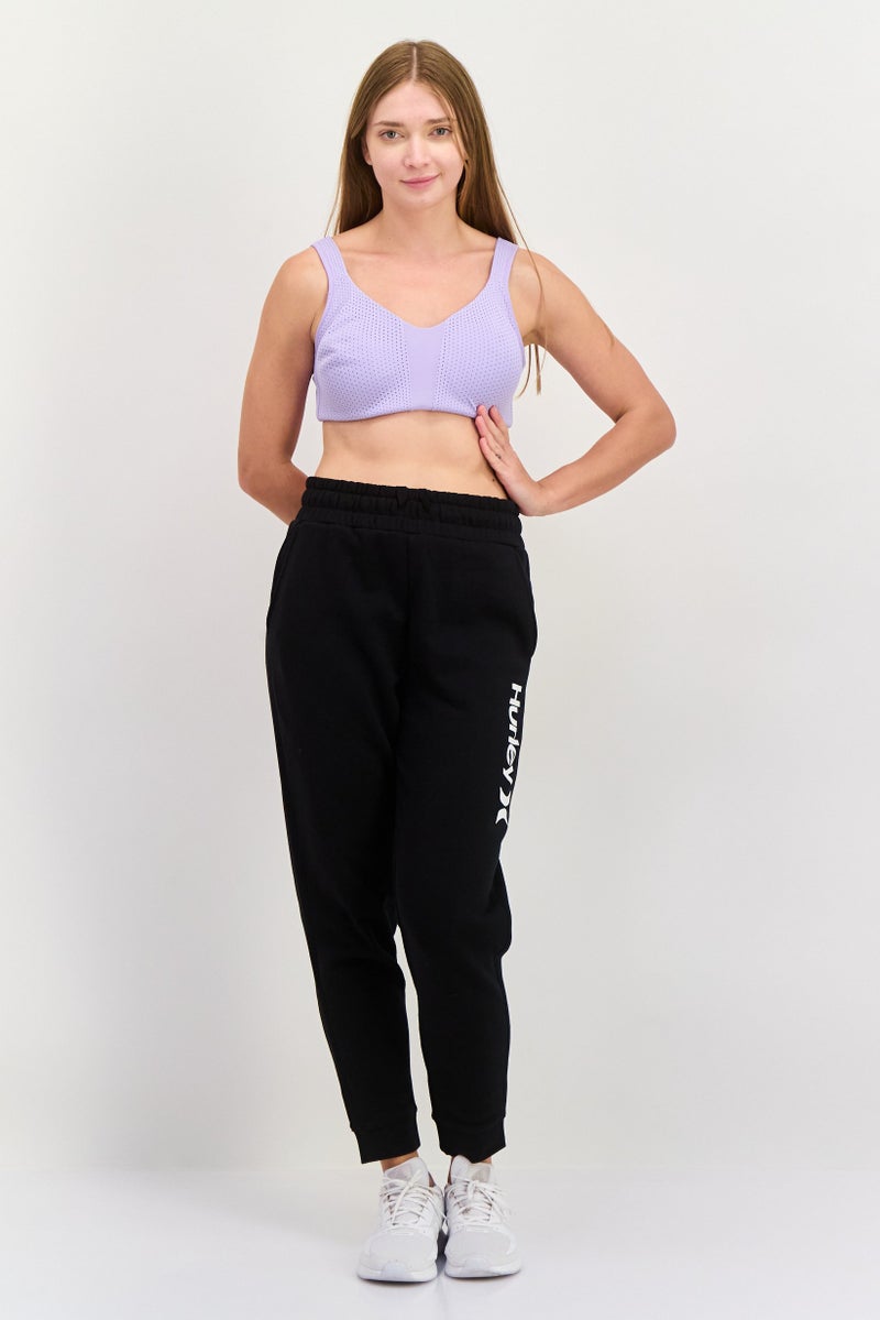 Hurley Women Sportswear Fit Training Jogger Pants, Black  - Image 4