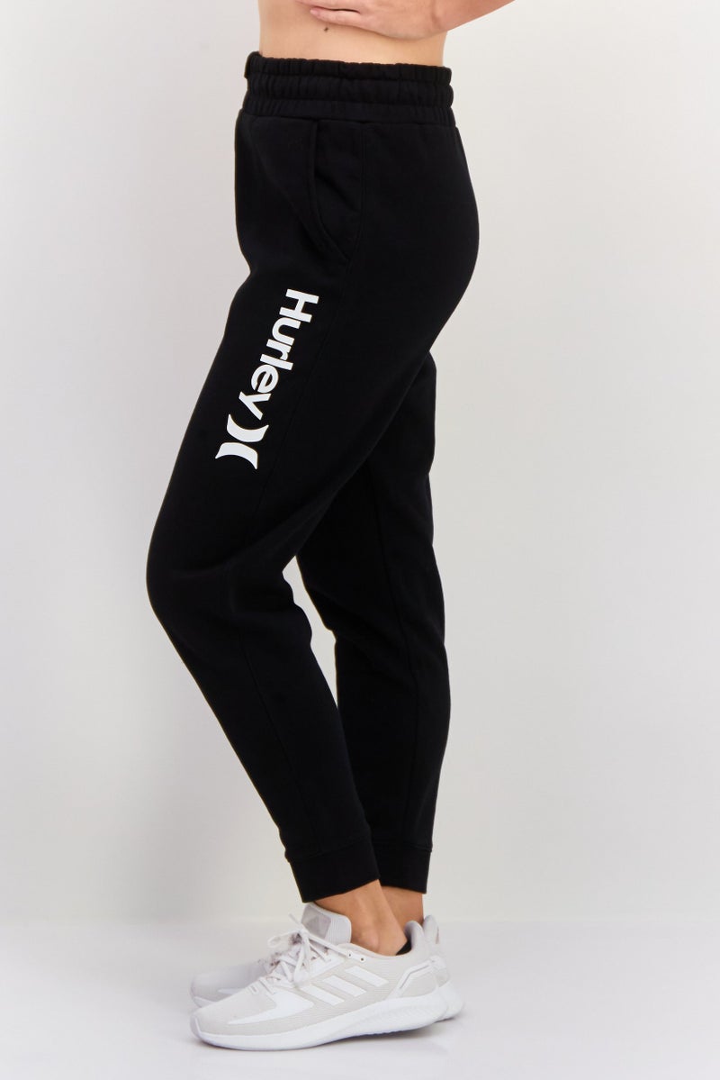 Hurley Women Sportswear Fit Training Jogger Pants, Black  - Image 3