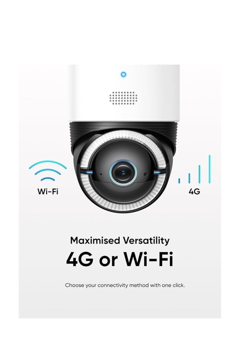 eufy eufy Security 4G LTE Cam S330 with Wi-Fi, 4K UHD Pan Tilt, Wireless, Solar Powered with Solar Panel, AI Human/Vehicle Tracking, with SIM Card  - Image 4