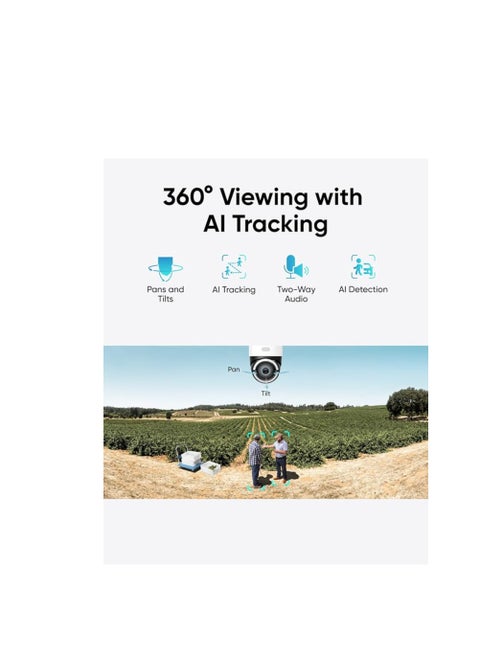 Telecamera Eufy Security 4G LTE S330 Esterna - 4K, Pan-Tilt, Pannello Solare - Foto 2