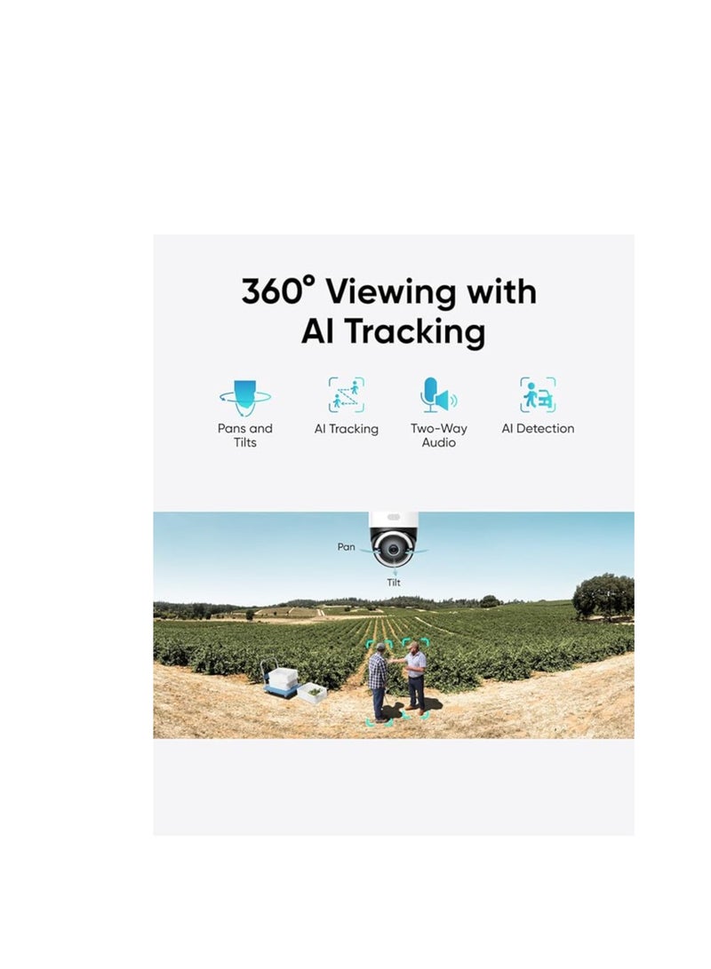 eufy eufy Security 4G LTE Cam S330 with Wi-Fi, 4K UHD Pan Tilt, Wireless, Solar Powered with Solar Panel, AI Human/Vehicle Tracking, with SIM Card  - Image 5