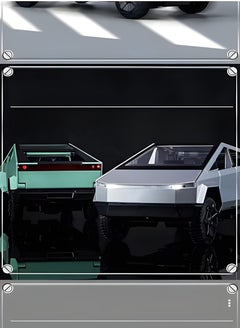 Generic 1:32 Sound And Light Tesla Pickup Truck Trailer Alloy Car Model Die-cast Metal Off-road Vehicle Truck Model  - Image 2