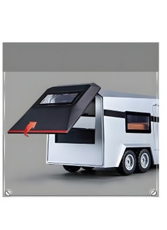 Generic 1:32 Sound And Light Tesla Pickup Truck Trailer Alloy Car Model Die-cast Metal Off-road Vehicle Truck Model  - Image 5