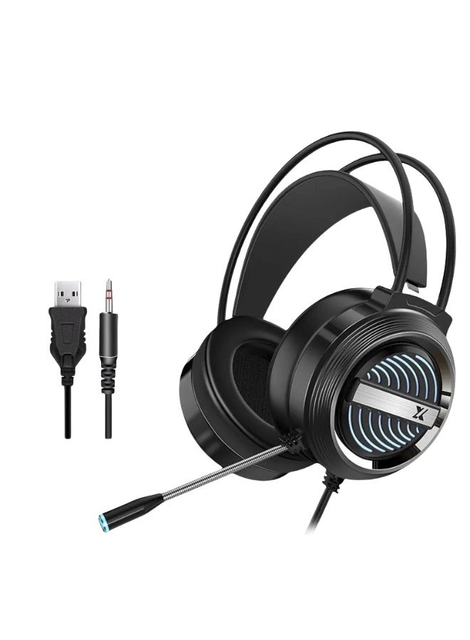 KUYING New Computer Head Mounted Wired E-Sports Gaming Headset With Microphone 