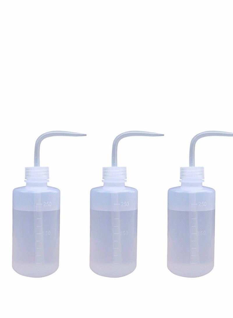 SOLARAE زجاجة غسيل قابلة للضغط، زجاجة سقي العصارة، زجاجة غسيل نبات بلاستيكية، علبة سقي للنباتات المنزلية بفم منحنٍ، 2 عبوة 250 مل - Image 4