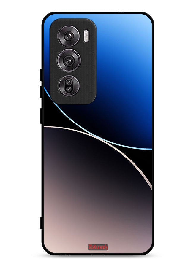 Tolwak Oppo Reno12 Pro 5G Protective Case Cover Curve Lines Pattern - Image 1