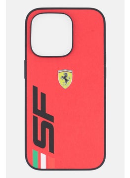 Scuderia Ferrari Iphone 14 Pro Brand Logo Protective Case, Red  - Image 1