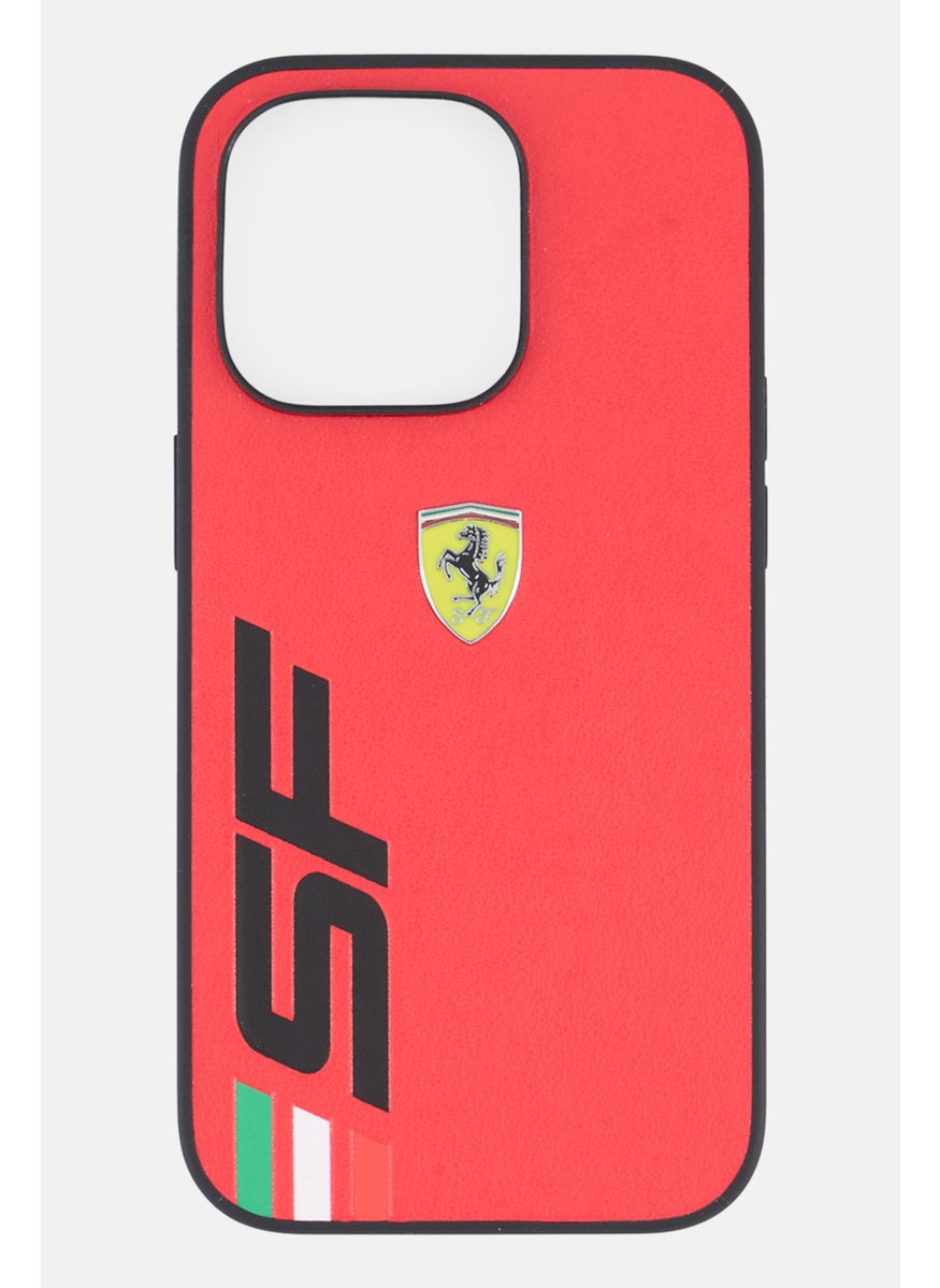 Scuderia Ferrari Iphone 14 Pro Brand Logo Protective Case, Red  - Image 1