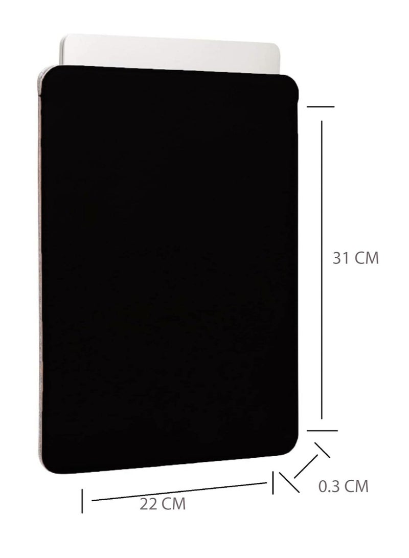 CONTACTS 13.3 inches Laptop Sleeve Compatible for MacBook Pro MacBook Air and All Other Laptops Under 13.3  Pu Leather Black - Image 5