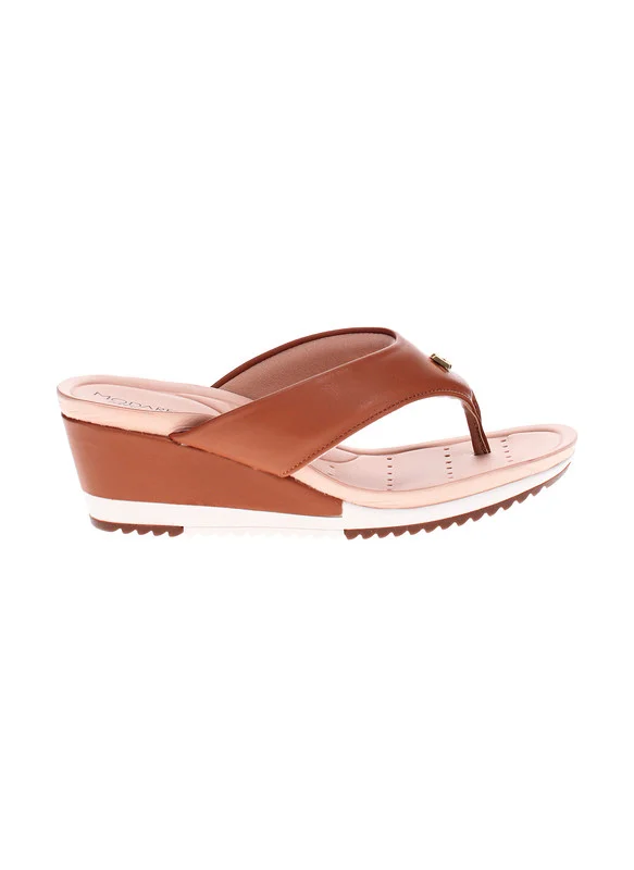مودار Modare Ladies Wedge Sandals Camel | Made In Brazil