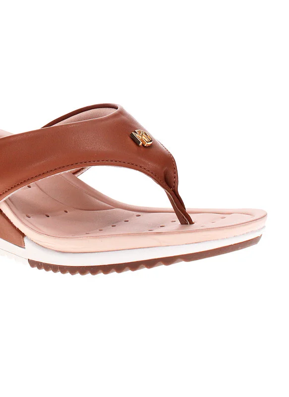 مودار Modare Ladies Wedge Sandals Camel | Made In Brazil
