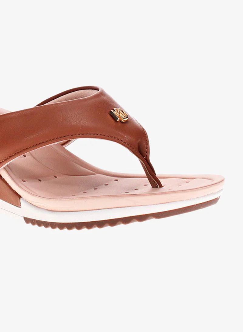 Modare Brown Modare Ladies Wedge Sandals Camel | Made In Brazil for Women | Best Price UAE