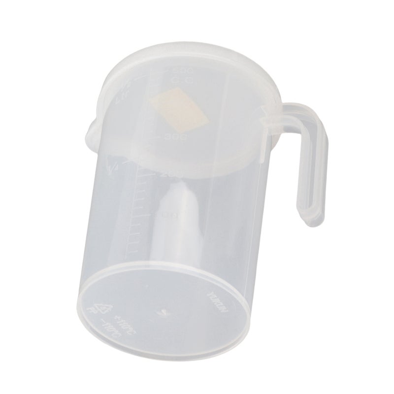 500ml Clear Plastic Measuring Cups with Lid Kitchen Cooking Baking Accessaries 500ml - Image 4
