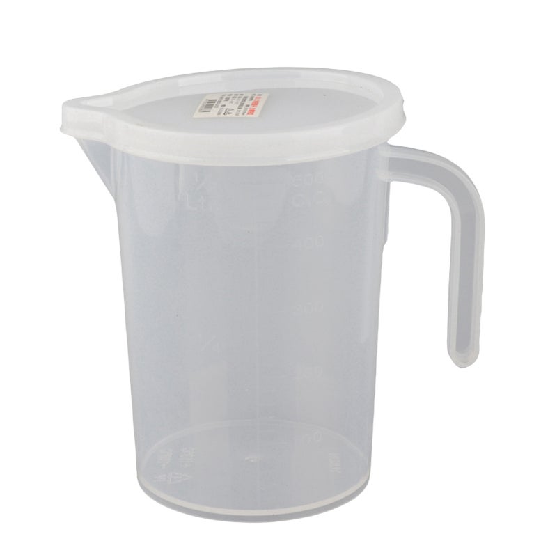 500ml Clear Plastic Measuring Cups with Lid Kitchen Cooking Baking Accessaries 500ml - Image 1