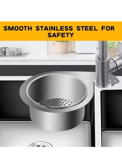 Oasisgalore 1 Pcs 2024 New Stainless Steel Swan Sink Strainer Basket, Multi-functional Kitchen Drain Basket for Fruit.  - Image 4