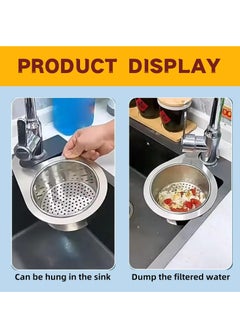 Oasisgalore 1 Pcs 2024 New Stainless Steel Swan Sink Strainer Basket, Multi-functional Kitchen Drain Basket for Fruit.  - Image 3