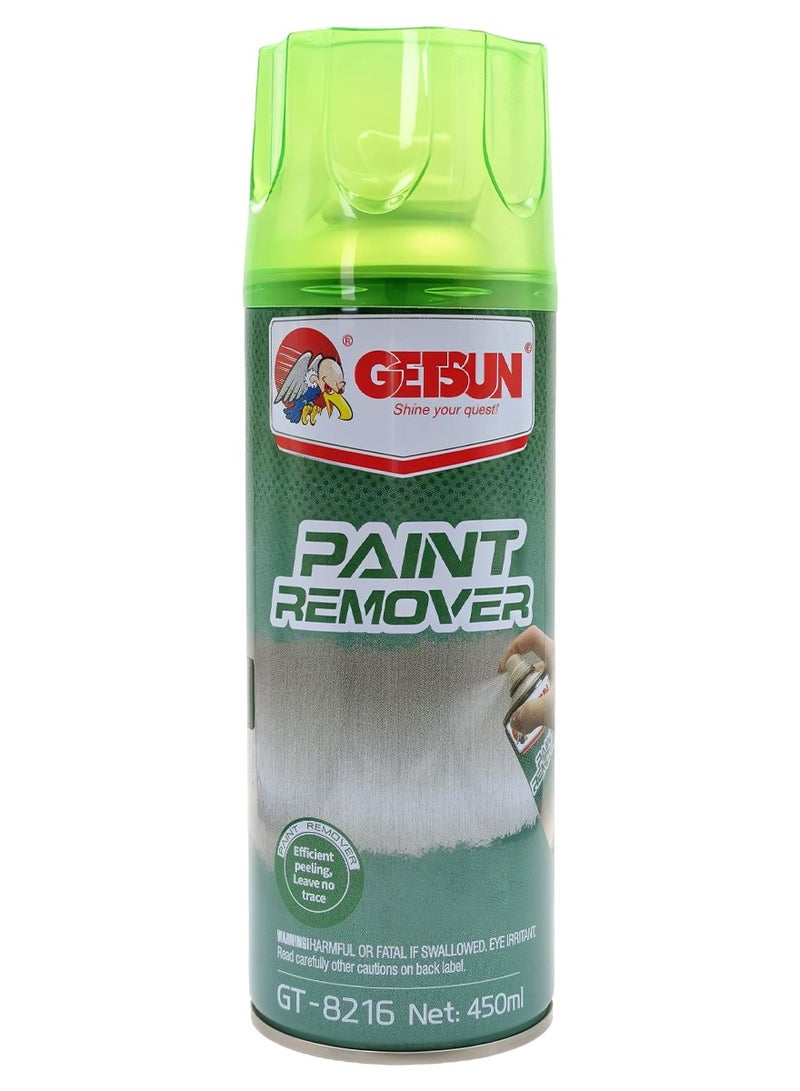 GETSUN Paint Remover Spray 450ml GT-8216, Car Paint Stripper Aerosol, Fast Acting Coating Remover for Metal Wood Glass Surface, Automotive Paint Cleaner Spray, Rust Oil Paint Removal Solution - Image 1