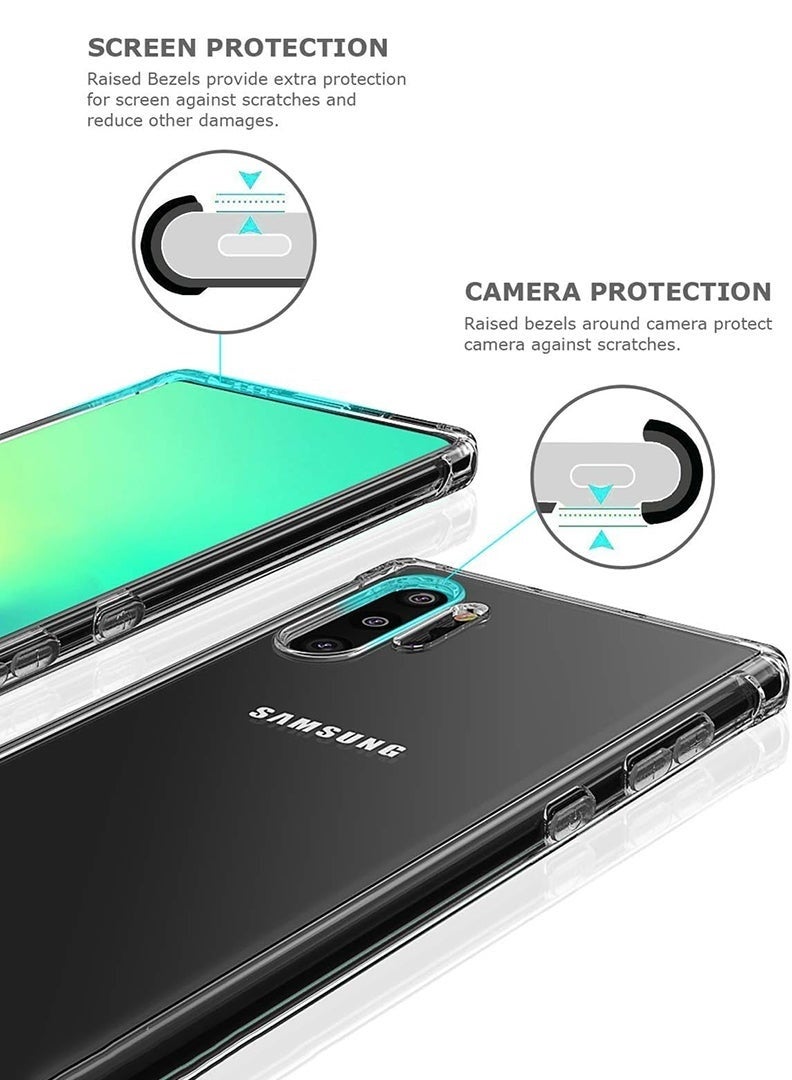LEDIN Case for Samsung Galaxy Note 10 Plus Clear Case Soft Flexible Silicone Back Cover Shockproof Anti Scratch Case with Reinforced Bumper Corner Compatible for Samsung Galaxy Note 10 Plus Clear - Image 5