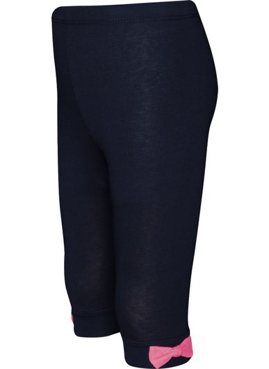 Dark Navy Blue Basic Girl Bow Knee Length Leggings Capri - pzsku/Z647BABD8EDEEA70BD944Z/45/_/1726144809/f923baba-b4e4-410a-9741-ef452a523e44