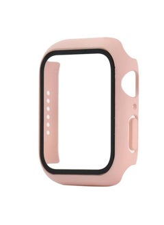 Generic Classic Smartwatch Tempered Glass Screen Protector Case For Apple Watch Series 7,8 And 9 (45mm) - Light Pink  - Image 1