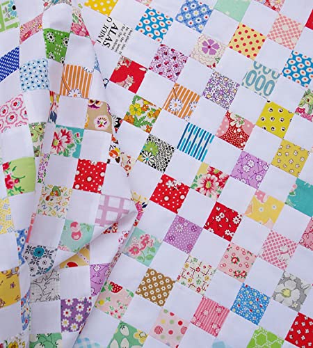 LENAILIN 200 PCS 4" x 4" Floral Precut 100% Cotton Fabric Squares Fabric Bundles for Sewing & Quilting - Image 3