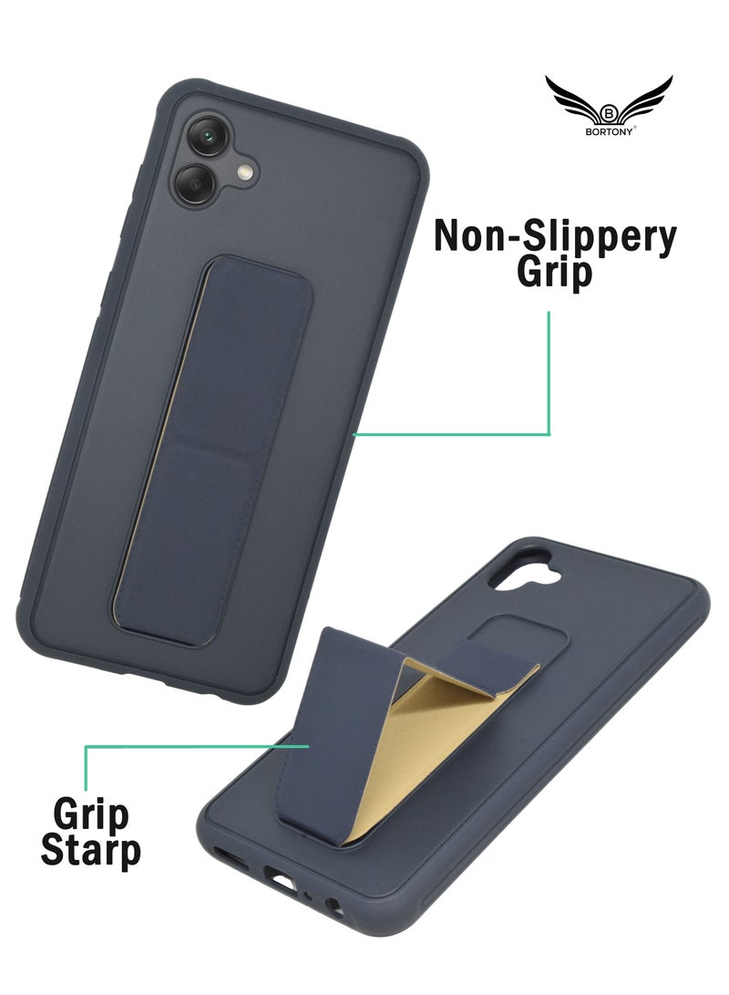 BORTONY Samsung Galaxy A04 Case Phone Stand Magnetic Car Mount Folding Kickstand and Finger Grip Protective Cover for Samsung A04 - Image 5