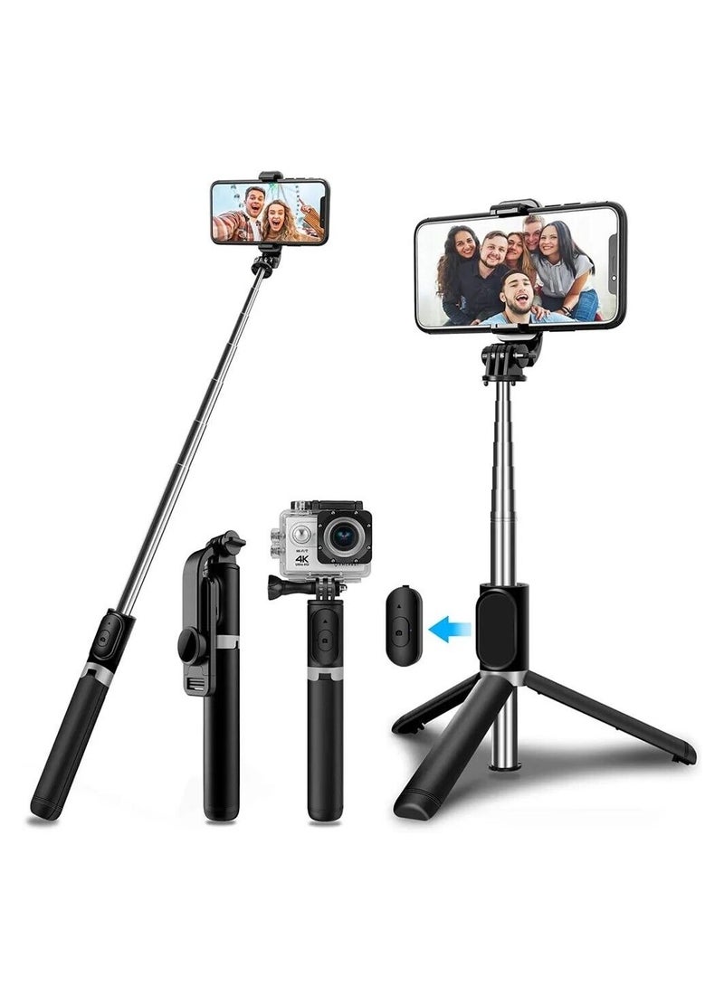 Q02 Tripod  Selfie Stick Multifunctional Stretch 103cm Wireless - Image 1