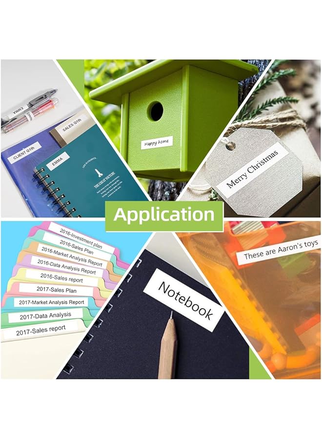 إيروريكس شريط Tze 231 متوافق مع طابعة ملصقات Brother مقاس 12 مم 0.47 شريط ملصقات Brother P Touch H110 مقاس 1.2 بوصة × 23 قدمًا أسود على أبيض لآلة صنع الملصقات Brother Pt H110 D200 D210 D600 عبوة من 5 قطع - Image 5