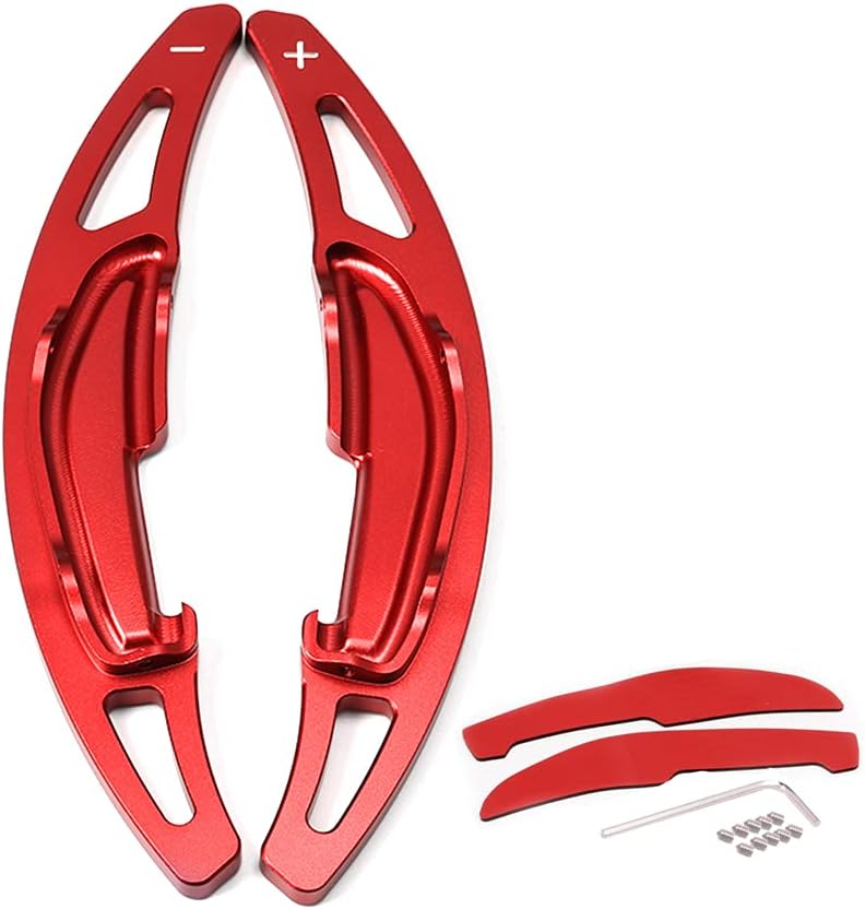 SANRILY 2PCS Red Paddle Shifter Extensions for BMW M2 M3 M4 M5 X5M X6M - Image 3