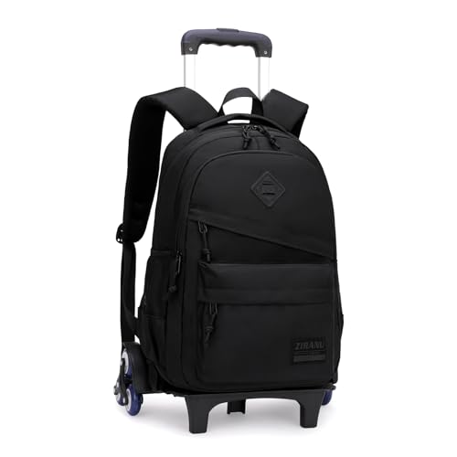 Armbq Rolling Backpack for Boys Girls School BookBag with Wheels Kids Luggage Trolley Back Pack on Wheels Elementary Travel Bag - Image 1