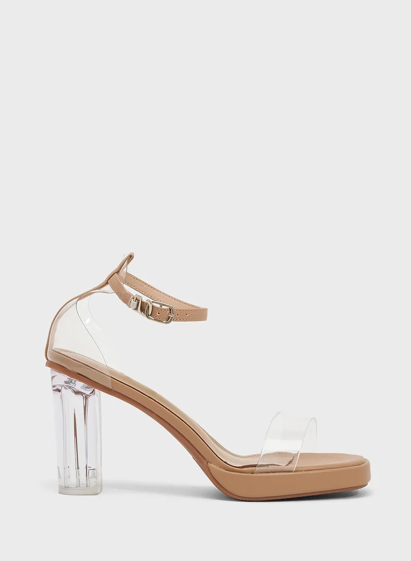 جينجر Heeled Platform Sandal