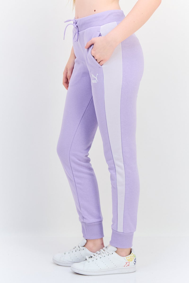PUMA Women Sportswear Fit Running Sweatpants, Purple - Image 4